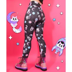 Irregular Choice Clothing Everything Cosmic Cat Leggings