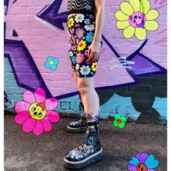 Irregular Choice Clothing Flower Dripping Shorts