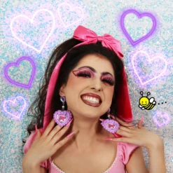 Irregular Choice X Melody Heart Earrings